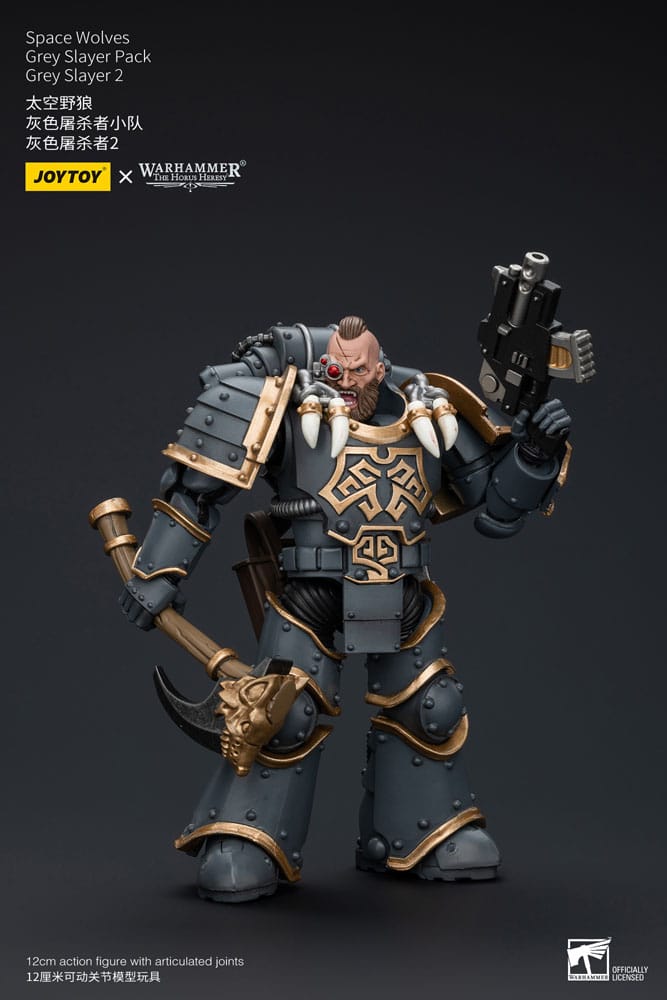 Warhammer The Horus Heresy Actionfigur 1/18 Space Wolves Grey Slayer Pack Grey Slayer 2 12 cm - Preorder - ETA: 10.01.2026