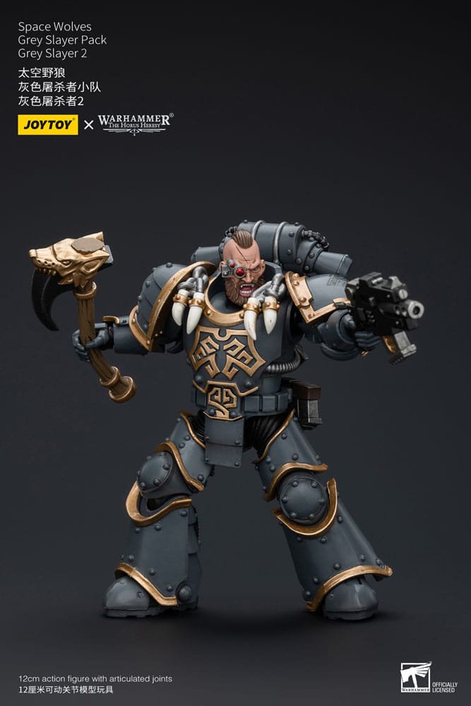 Warhammer The Horus Heresy Actionfigur 1/18 Space Wolves Grey Slayer Pack Grey Slayer 2 12 cm - Preorder - ETA: 10.01.2026