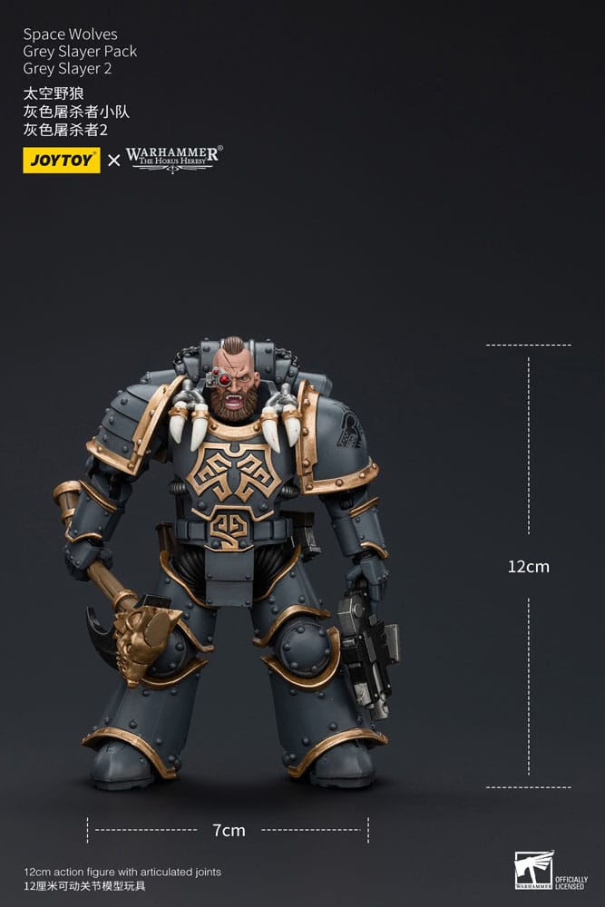 Warhammer The Horus Heresy Actionfigur 1/18 Space Wolves Grey Slayer Pack Grey Slayer 2 12 cm - Preorder - ETA: 10.01.2026