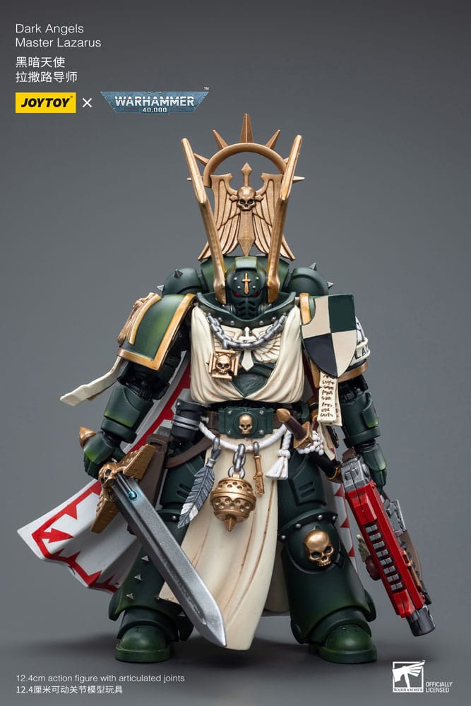 Warhammer 40k Actionfigur 1/18 Dark Angels Master Lazarus 12 cm - Preorder - ETA: 20.10.2025