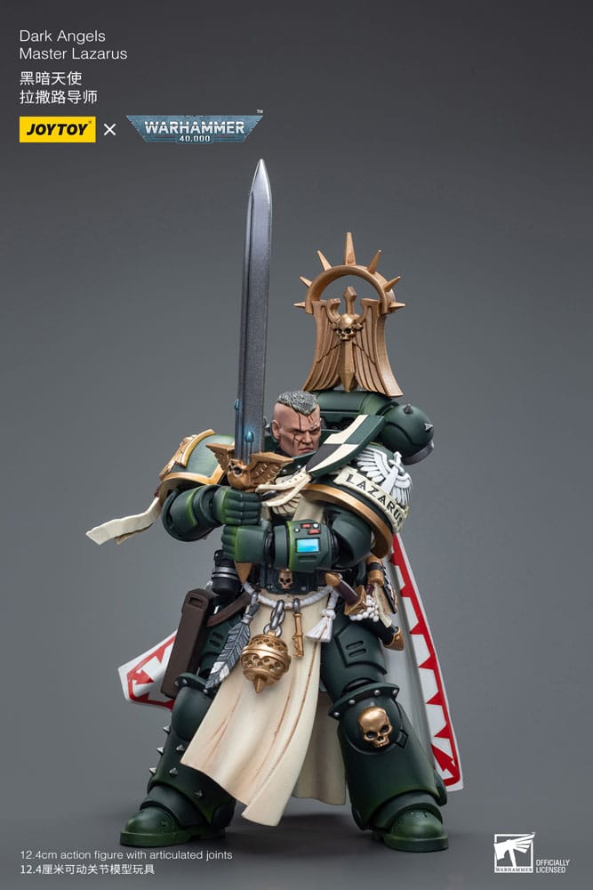 Warhammer 40k Actionfigur 1/18 Dark Angels Master Lazarus 12 cm - Preorder - ETA: 20.10.2025