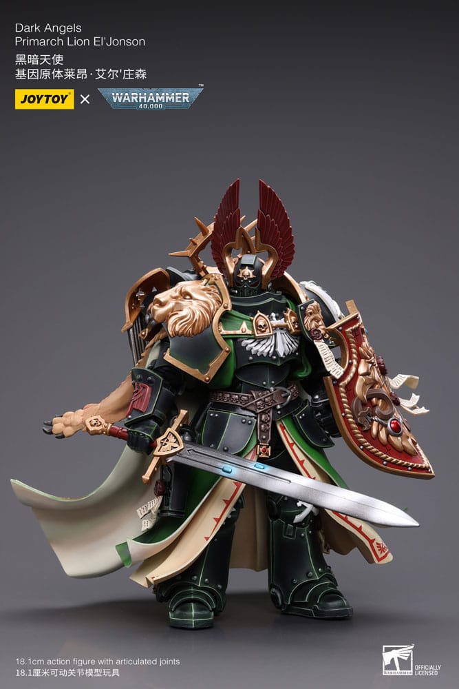 Warhammer 40k Actionfigur 1/18 Dark Angels Primarch Lion El' Jonson 18 cm Reproduktion - Versand: 5-7 Tage nach Bestellung