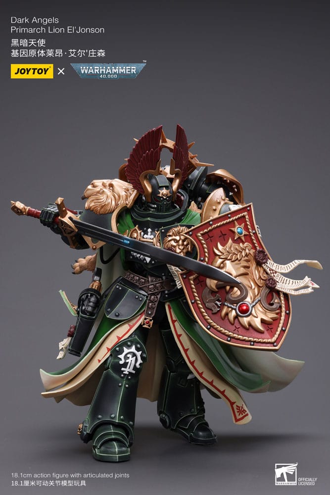 Warhammer 40k Actionfigur 1/18 Dark Angels Primarch Lion El' Jonson 18 cm Reproduktion - Versand: 5-7 Tage nach Bestellung