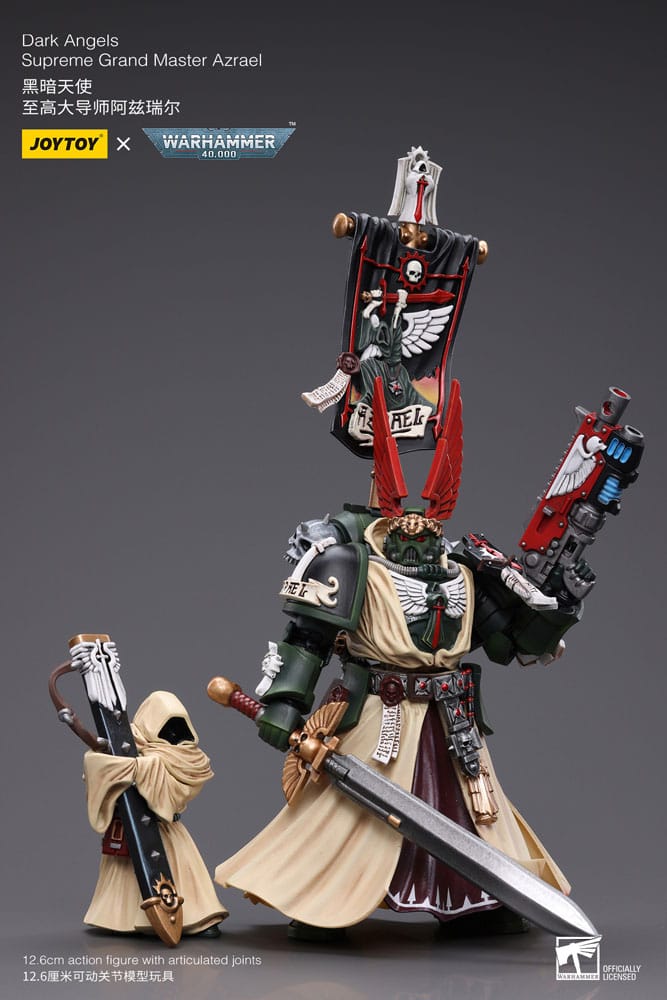 Warhammer 40k Actionfigur 1/18 Dark Angels Supreme Grand Master Azrael 13 cm - Versand: 5-7 Tage nach Bestellung