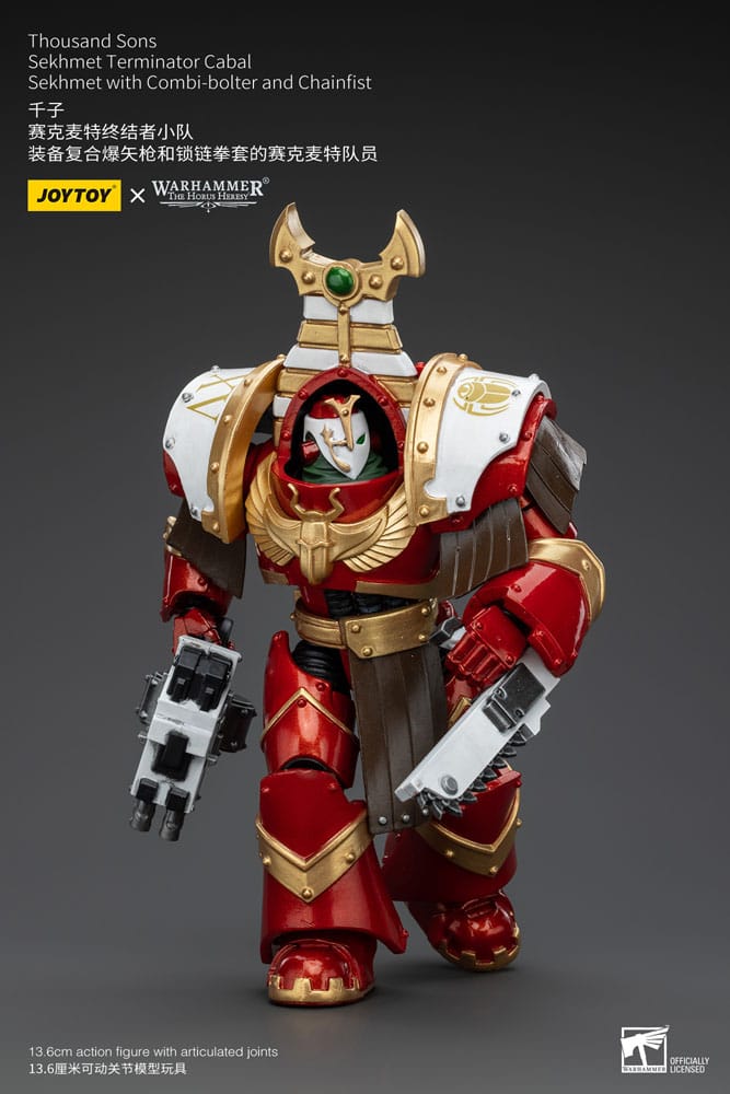 Warhammer The Horus Heresy Actionfigur 1/18 Thousand Sons Sekhmet Terminator Cabal Sekhmet with Combi-Bolter and Chainfist 14 cm - Versand: 5-7 Tage nach Bestellung