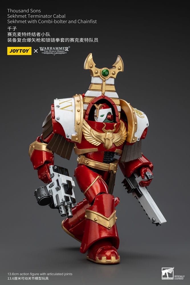 Warhammer The Horus Heresy Actionfigur 1/18 Thousand Sons Sekhmet Terminator Cabal Sekhmet with Combi-Bolter and Chainfist 14 cm - Versand: 5-7 Tage nach Bestellung