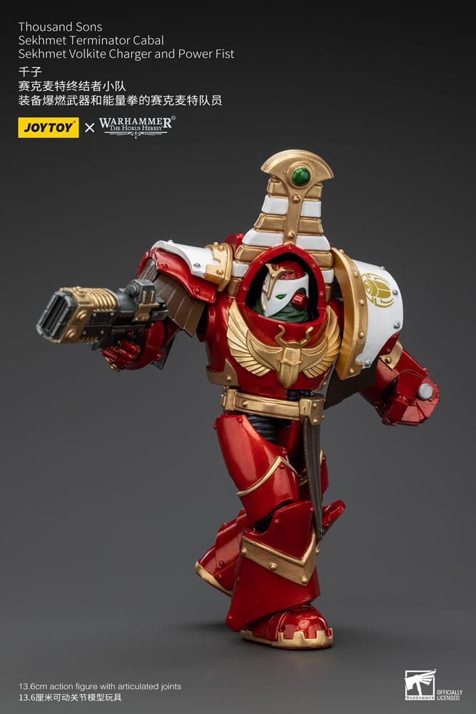 Warhammer The Horus Heresy Actionfigur 1/18 Thousand Sons Sekhmet Terminator Cabal Sekhmet Volkite Charger and Power Fist 14 cm - Versand: 5-7 Tage nach Bestellung
