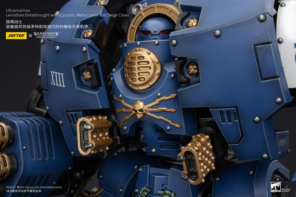 Warhammer The Horus Heresy Actionfigur 1/18 Ultramarines Leviathan Dreadnought with Cyclonic Melta Lance And Siege Claws 29 cm - Preorder - ETA: 07.11.2025