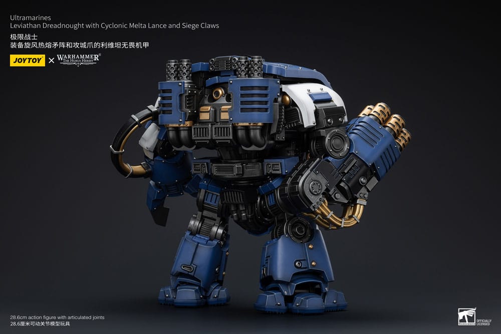 Warhammer The Horus Heresy Actionfigur 1/18 Ultramarines Leviathan Dreadnought with Cyclonic Melta Lance And Siege Claws 29 cm - Preorder - ETA: 07.11.2025