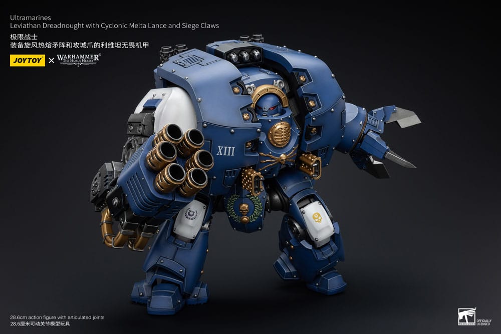 Warhammer The Horus Heresy Actionfigur 1/18 Ultramarines Leviathan Dreadnought with Cyclonic Melta Lance And Siege Claws 29 cm - Preorder - ETA: 07.11.2025