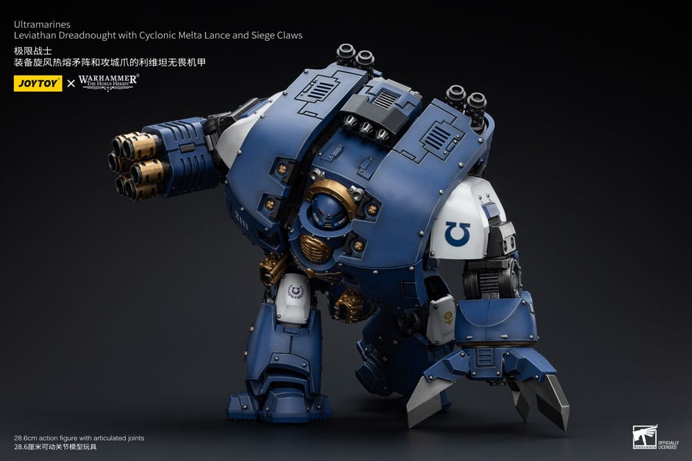 Warhammer The Horus Heresy Actionfigur 1/18 Ultramarines Leviathan Dreadnought with Cyclonic Melta Lance And Siege Claws 29 cm - Preorder - ETA: 07.11.2025