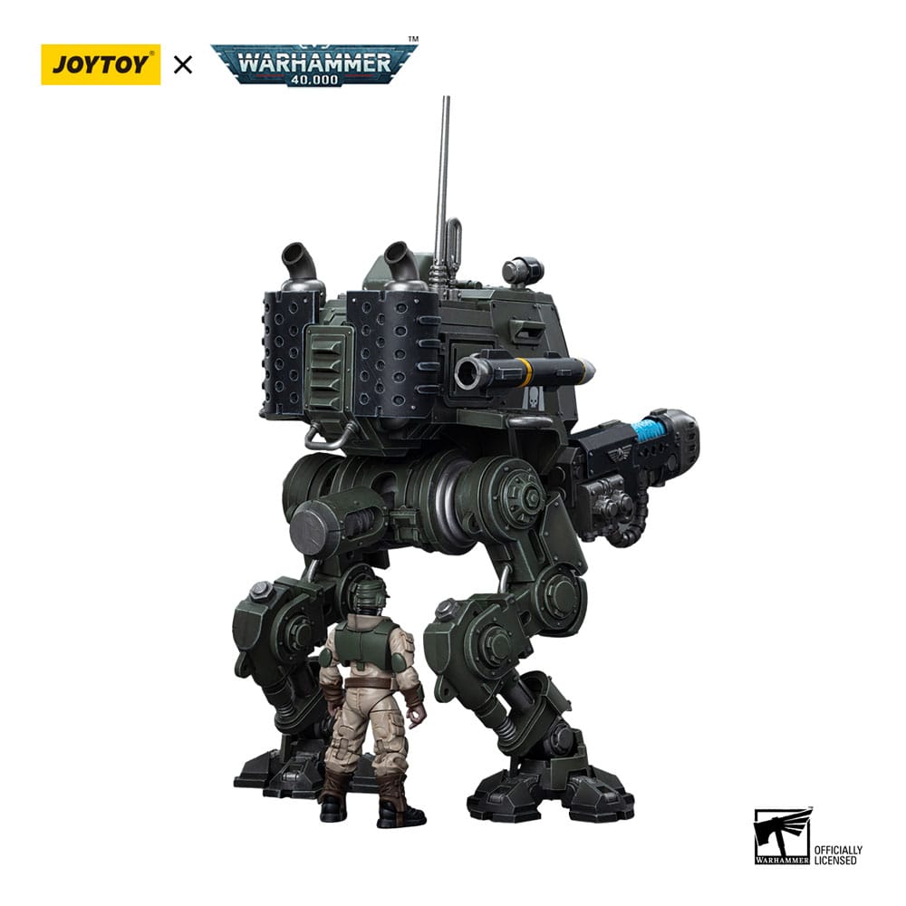 Warhammer 40k Actionfigur 1/18 Astra Militarum Cadian Armoured Sentinel 12 cm - Preorder - ETA: 12.12.2025