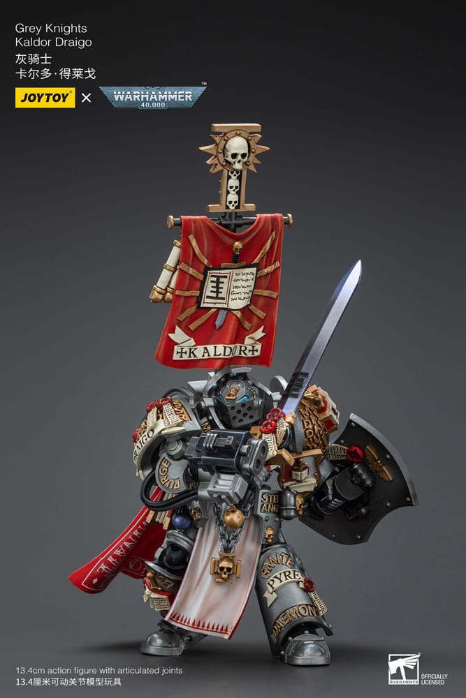 Warhammer 40k Actionfigur 1/18 Grey Knights Kaldor Draigo 14 cm - Versand: 5-7 Tage nach Bestellung