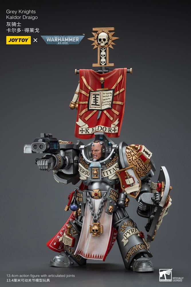 Warhammer 40k Actionfigur 1/18 Grey Knights Kaldor Draigo 14 cm - Versand: 5-7 Tage nach Bestellung
