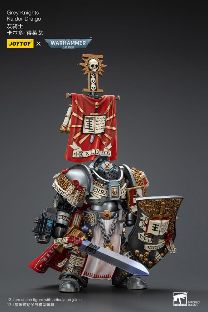 Warhammer 40k Actionfigur 1/18 Grey Knights Kaldor Draigo 14 cm - Versand: 5-7 Tage nach Bestellung