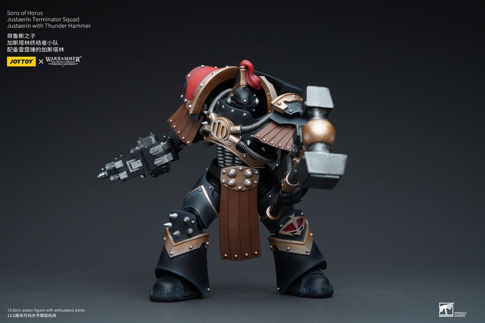 Warhammer The Horus Heresy Actionfigur 1/18 Sons of Horus Justaerin Terminator Squad Justaerin with Thunder Hammer 12 cm - Preorder - ETA: 30.12.2025