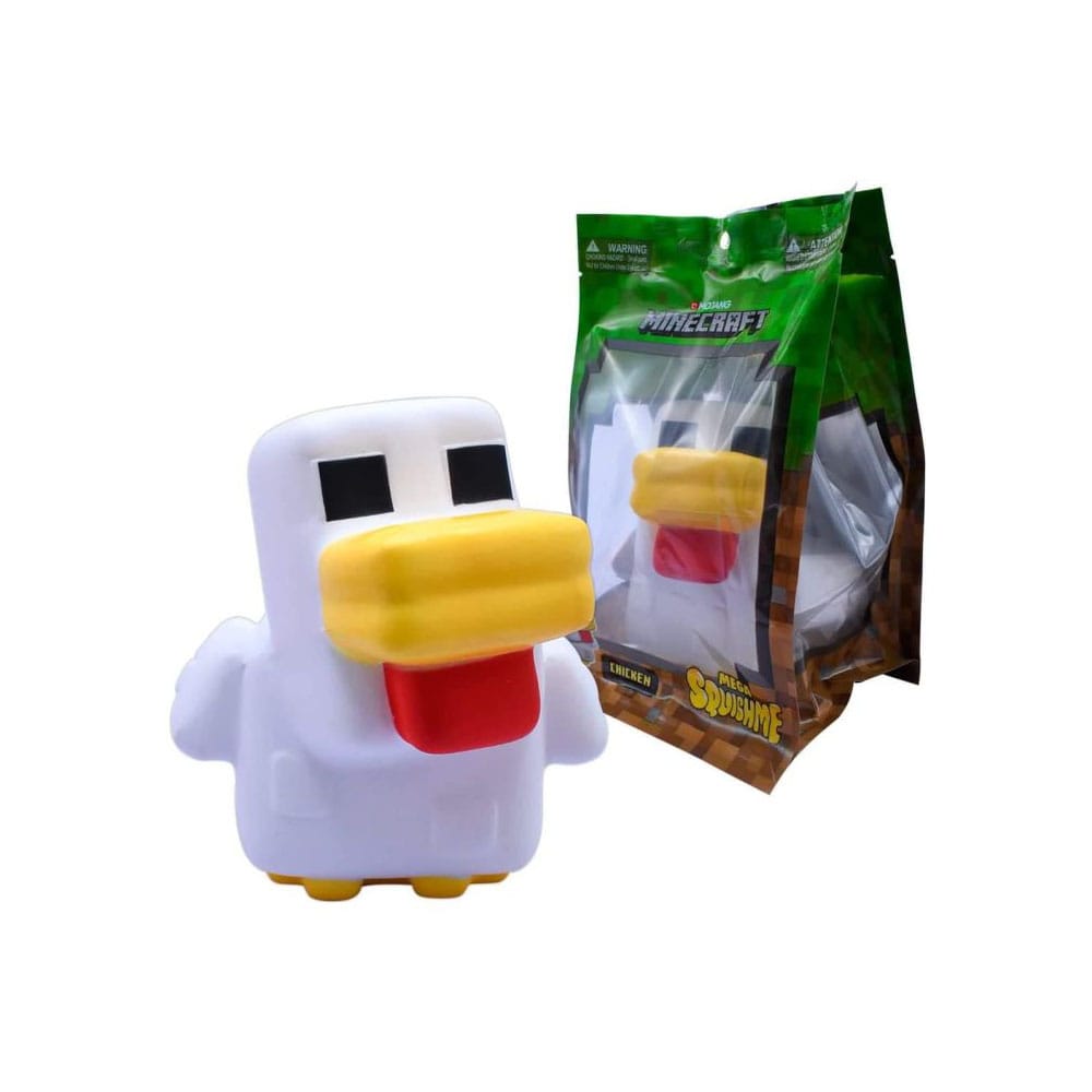 Minecraft Mega Squishme Anti-Stress-Figur Serie 3 Huhn 15 cm - Preorder - ETA: 20.10.2025