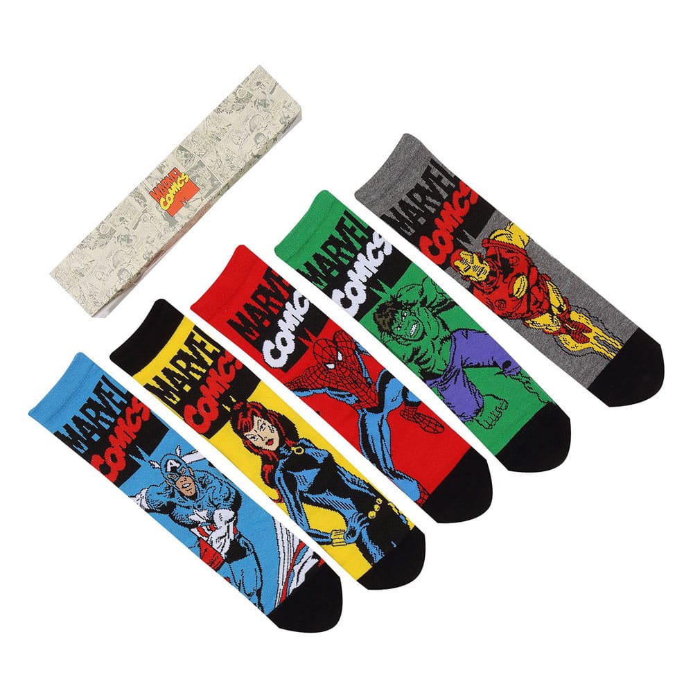 Marvel Socken 5er-Pack Avengers S-M - Versand: 7 Tage nach Bestellung