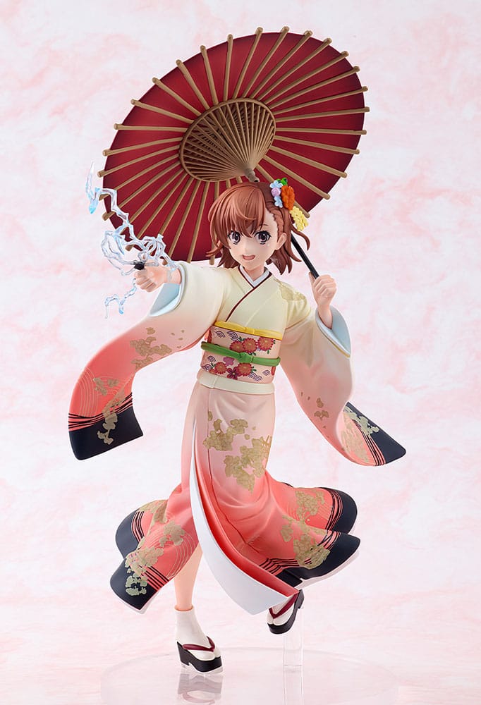 A Certain Scientific Railgun T Statue 1/7 Mikoto Misaka Furisode Kimono Ver. 28 cm - Versand: 7 Tage nach Bestellung