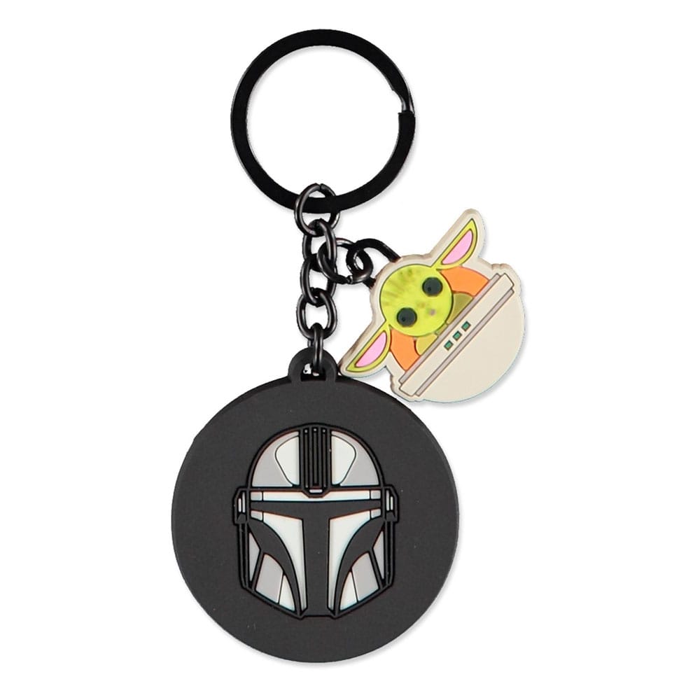 Star Wars: The Mandalorian Gummi-Schlüsselanhänger Mandalorian & Grogu - Versand: 5-7 Tage nach Bestellung