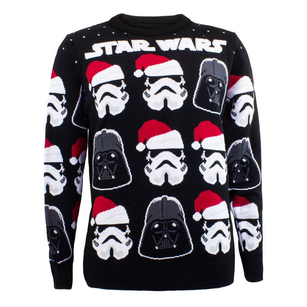 Star Wars Sweatshirt Christmas Jumper Darth Vader / Stormtrooper Größe L - Preorder - ETA: 08.09.2025