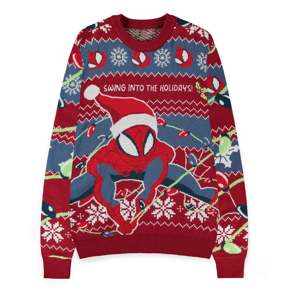 Spider-Man Pullover Swing into the Holidays (Christmas Jumper) Größe S - Preorder - ETA: 25.10.2025