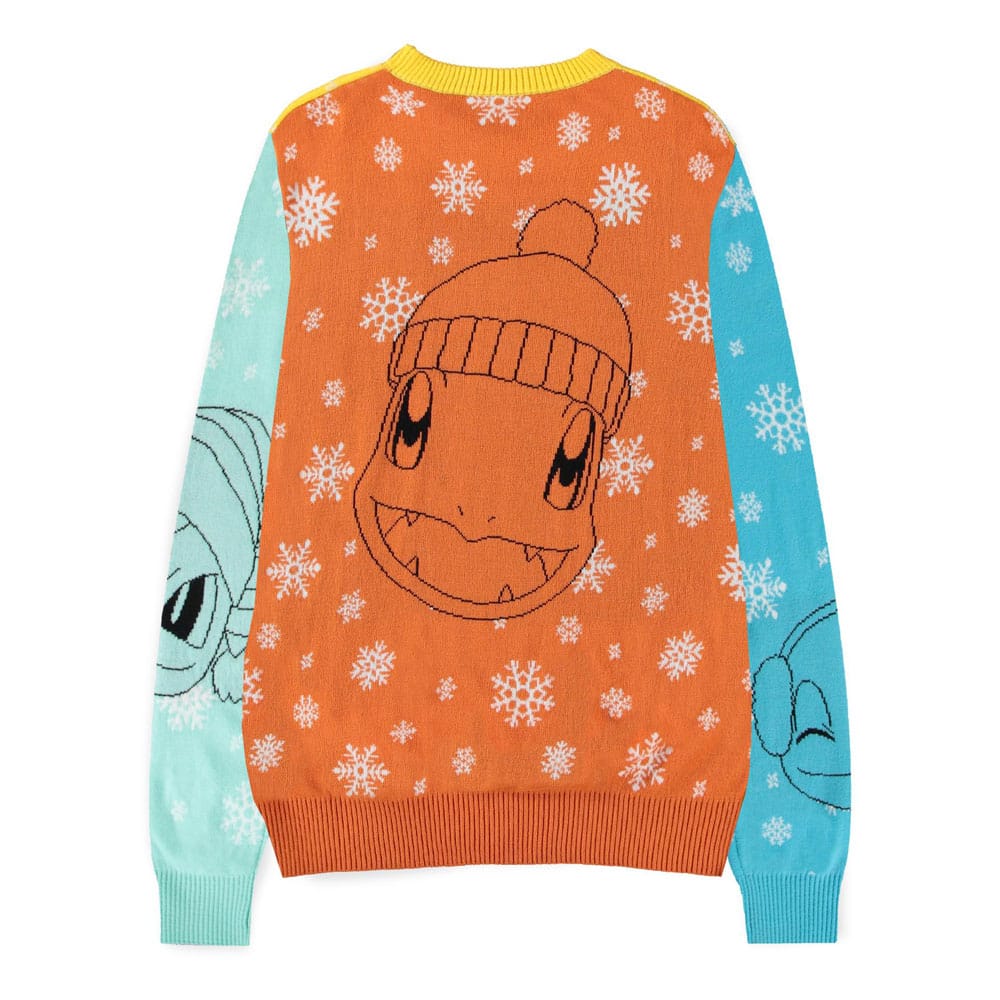 Pokémon Pullover Pikachu, Bulbasaur, Squirtle & Charmender (Christmas Jumper) Größe XL - Preorder - ETA: 25.10.2025