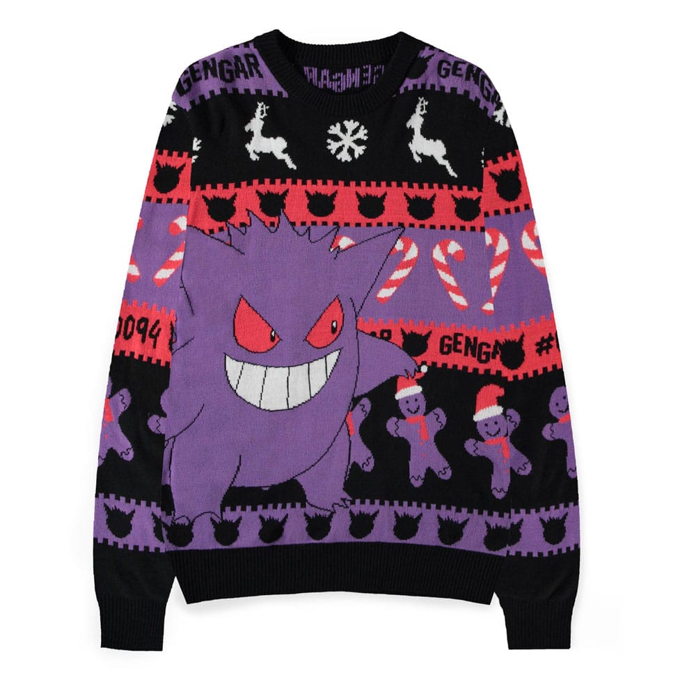Pokémon Pullover Gengar (Christmas Jumper) Größe M - Preorder - ETA: 25.10.2025