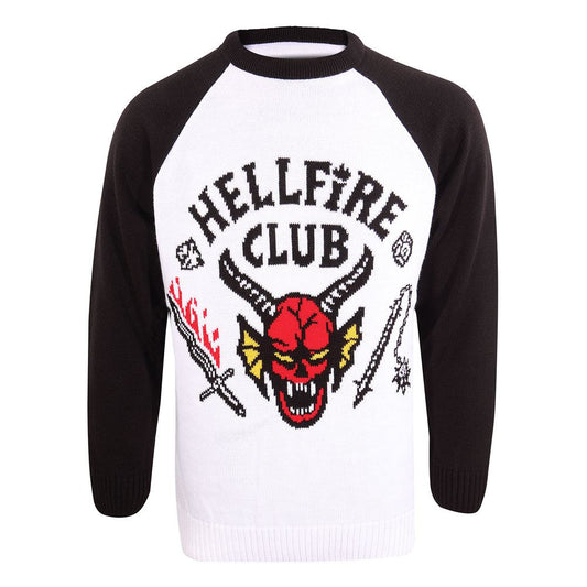 Stranger Things Sweatshirt Christmas Jumper Hellfire Club Größe L - Versand: 5-7 Tage nach Bestellung