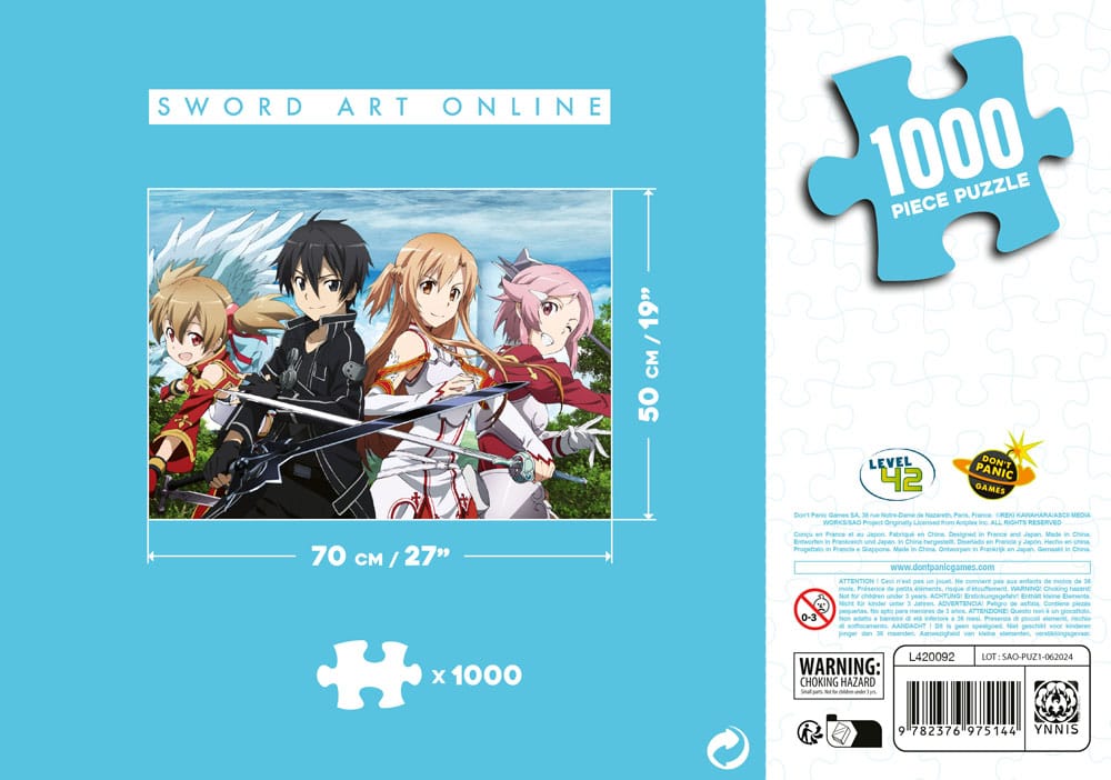 Sword Art Online Puzzle Characters (1000 Teile) - Versand: 5-7 Tage nach Bestellung