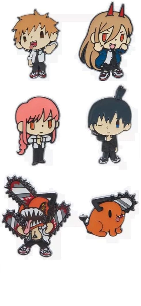Chainsaw Man by Loungefly Ansteck-Pins Blind Box Mulit Char Chibi Sortiment (12) - Versand: 5-7 Tage nach Bestellung