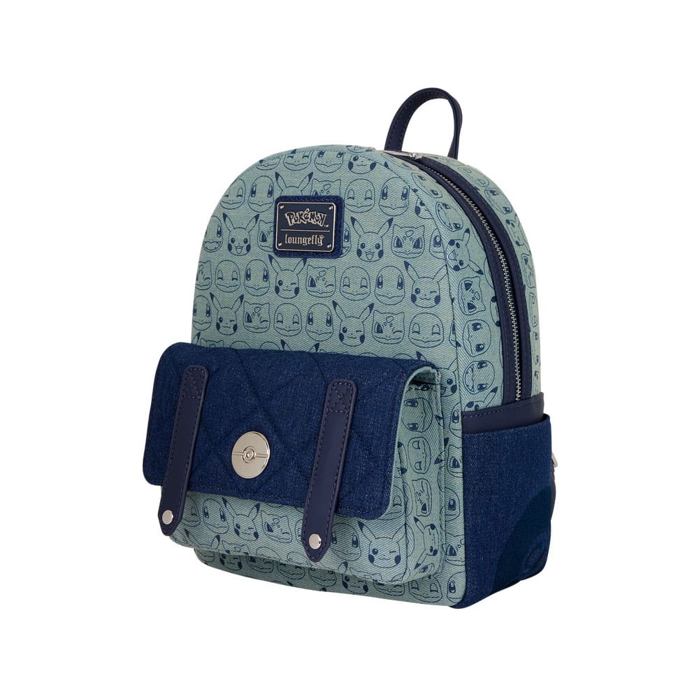 Pokemon by Loungefly Mini Rucksack Faux Denim - Versand: 5-7 Tage nach Bestellung