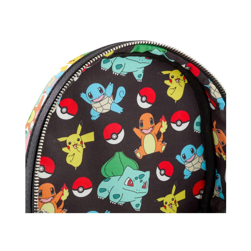 Pokemon by Loungefly Mini Rucksack Pikachu and Starters - Versand: 5-7 Tage nach Bestellung