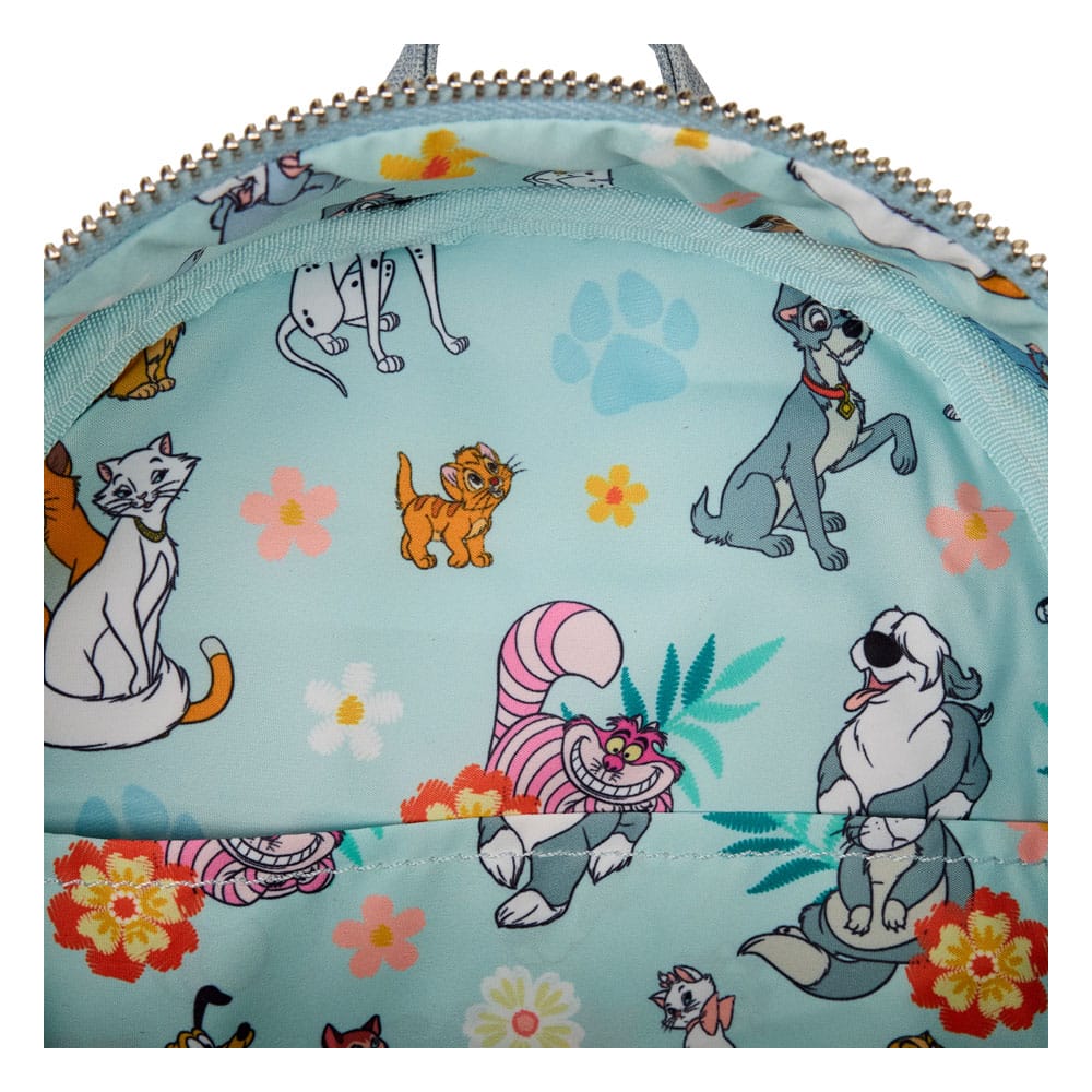 Disney by Loungefly Rucksack Mini Faux Denim Dogs & Cats - Versand: 5-7 Tage nach Bestellung
