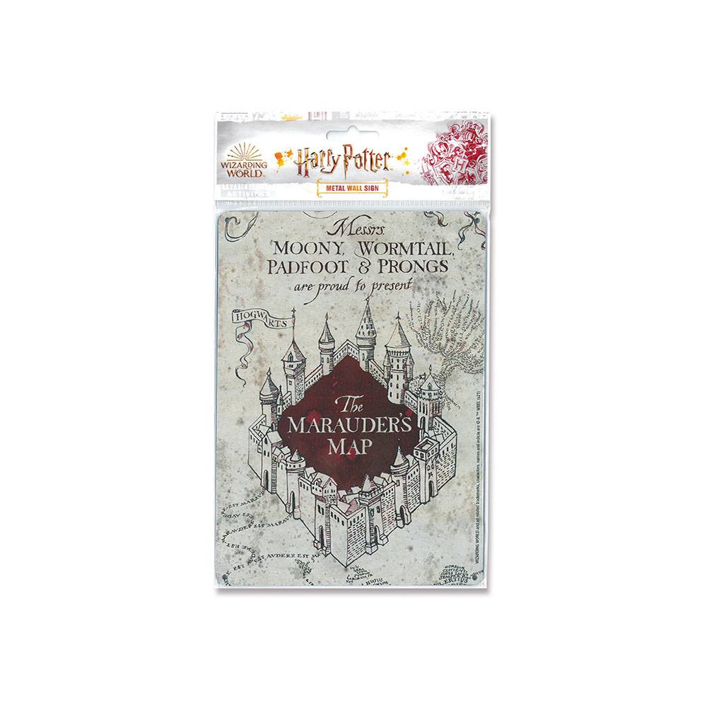 Harry Potter Blechschild Marauders Map 15 x 21 cm - Versand: 5-7 Tage nach Bestellung