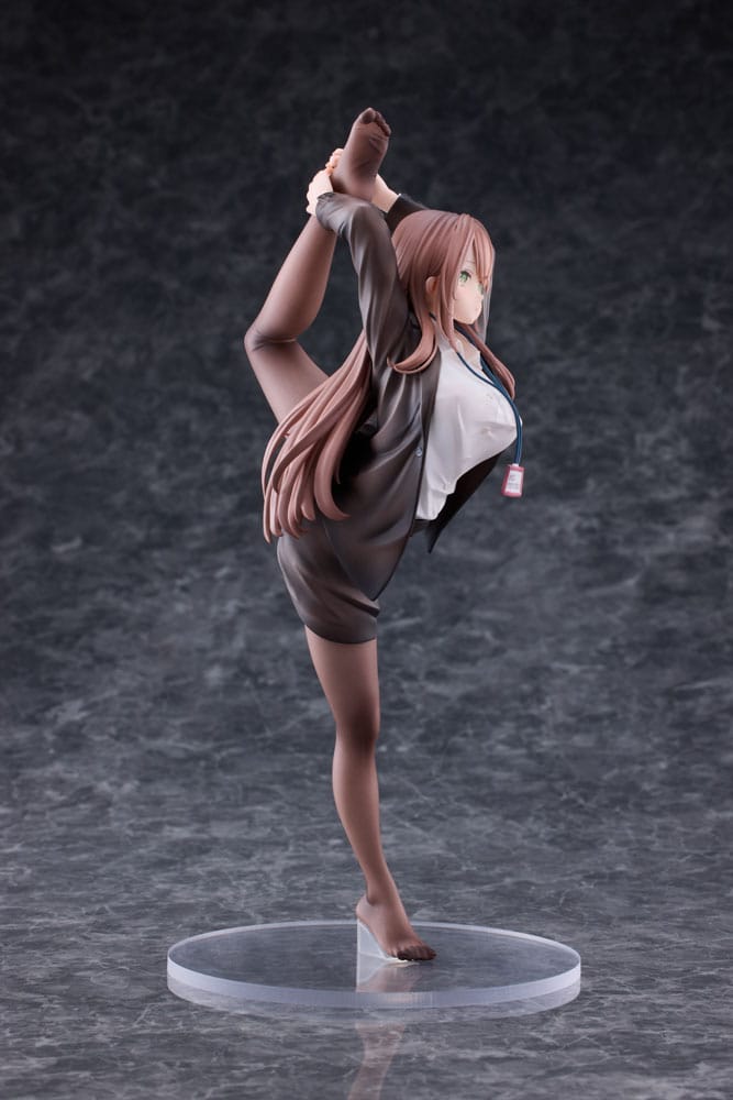 Original Character PVC Statue 1/6 OL-chan Who Doesn't Want to Go to Work White Ver. Deluxe Edition 26 cm - Versand: 5-7 Tage nach Bestellung