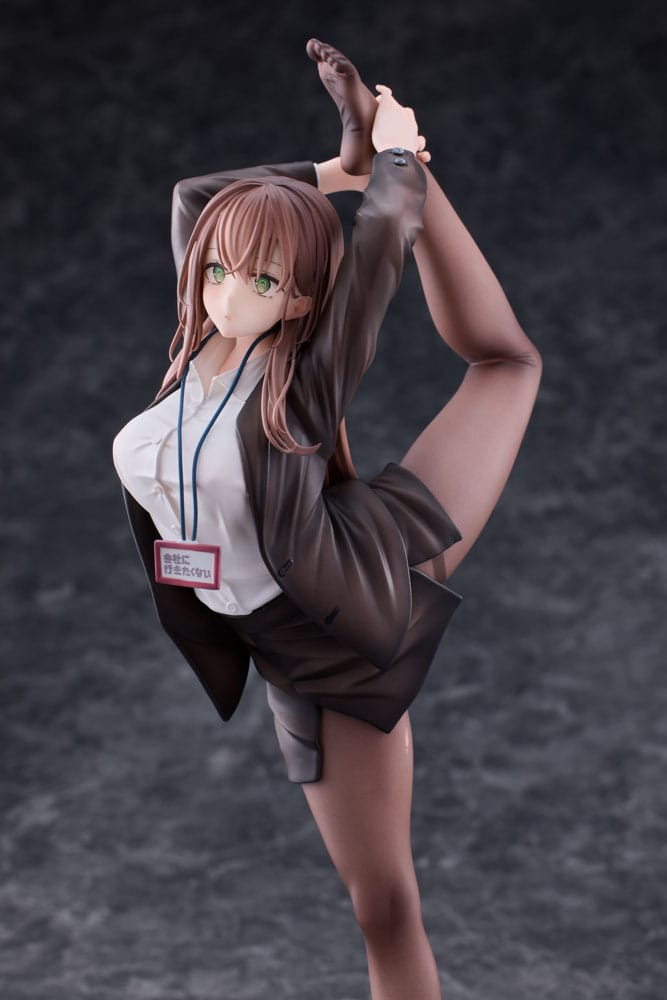 Original Character PVC Statue 1/6 OL-chan Who Doesn't Want to Go to Work White Ver. Deluxe Edition 26 cm - Versand: 5-7 Tage nach Bestellung