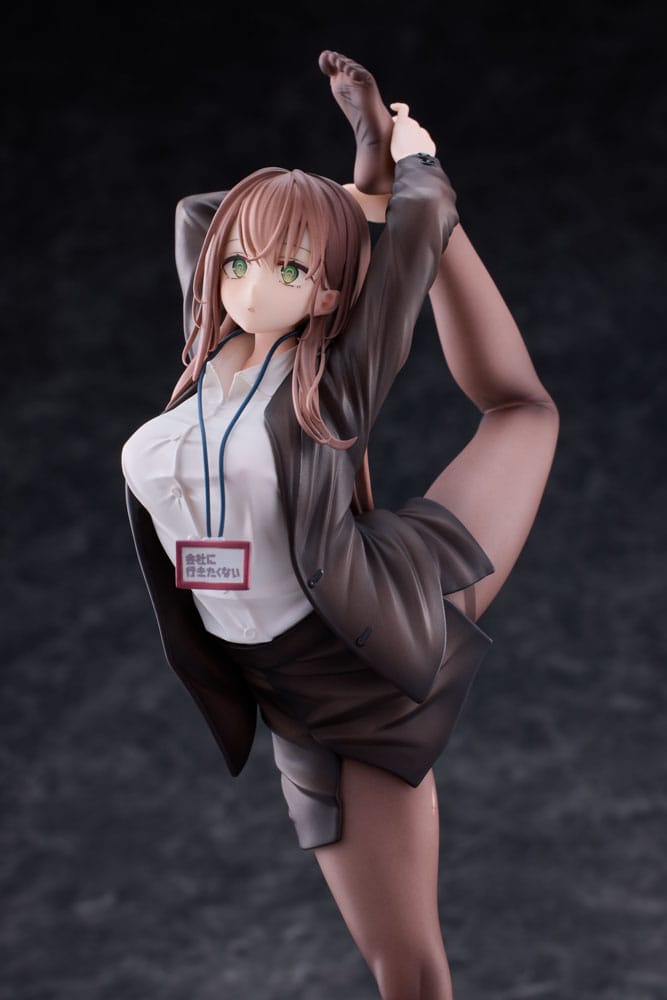 Original Character PVC Statue 1/6 OL-chan Who Doesn't Want to Go to Work White Ver. Deluxe Edition 26 cm - Versand: 5-7 Tage nach Bestellung