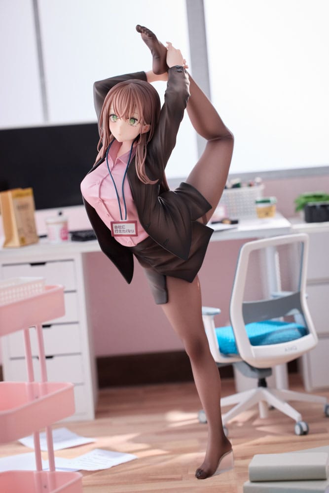 Original Character PVC Statue 1/6 OL-chan Who Doesn't Want to Go to Work Pink Ver. 26 cm - Versand: 5-7 Tage nach Bestellung