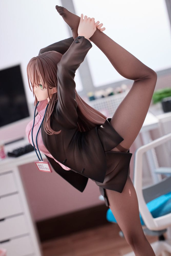 Original Character PVC Statue 1/6 OL-chan Who Doesn't Want to Go to Work Pink Ver. 26 cm - Versand: 5-7 Tage nach Bestellung