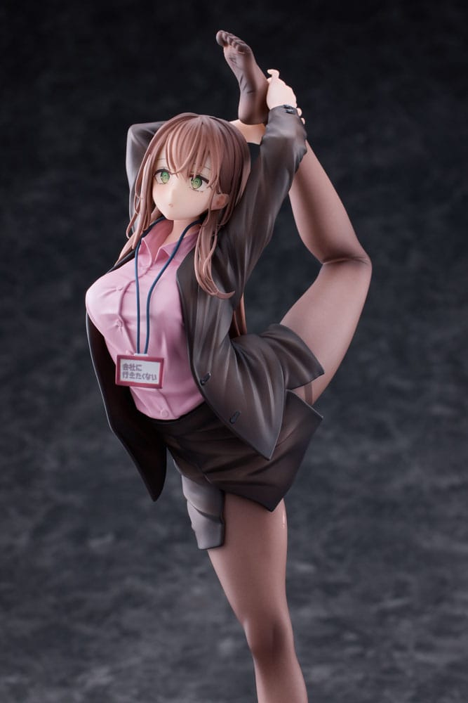 Original Character PVC Statue 1/6 OL-chan Who Doesn't Want to Go to Work Pink Ver. 26 cm - Versand: 5-7 Tage nach Bestellung