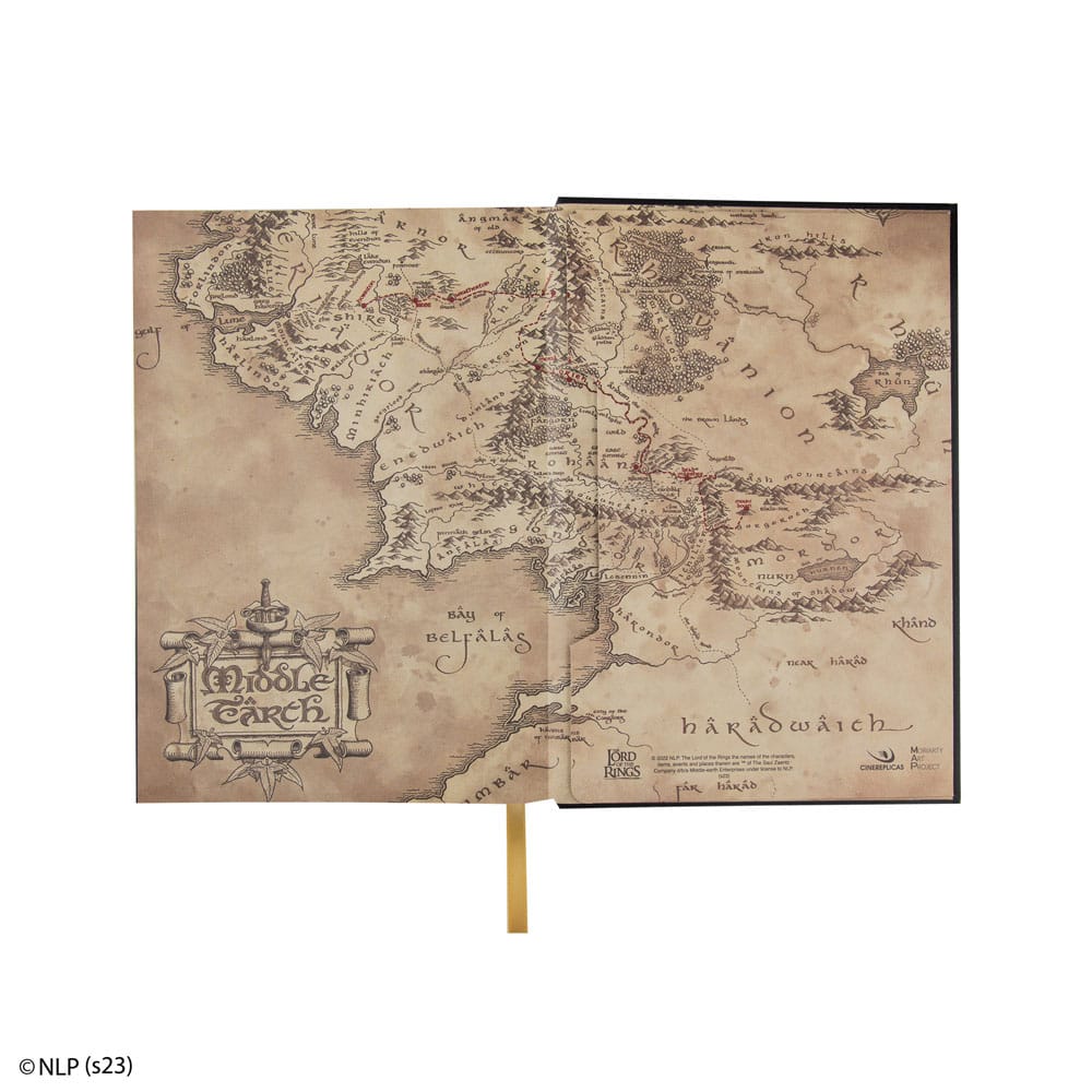 Herr der Ringe Notizbuch Map of Middle Earth - Preorder - ETA: 18.10.2025