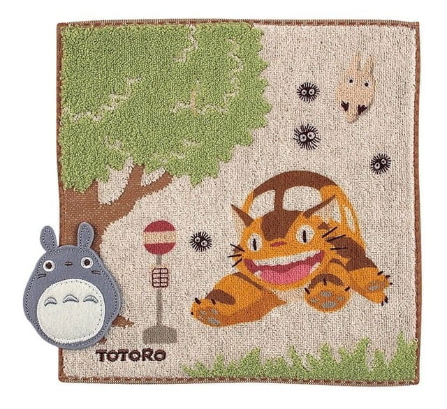 Mein Nachbar Totoro Mini-Handtuch Bus Stop 25 x 25 cm - Preorder - ETA: 05.09.2026