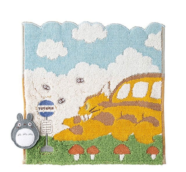 Mein Nachbar Totoro Mini-Handtuch Catbus on it's way 25 x 25 cm - Versand: 7 Tage nach Bestellung