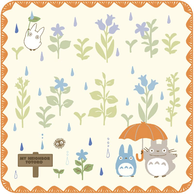 Studio Ghibli Mini-Handtuch Mein Nachbar Totoro Under the Rain 25 x 25 cm - Versand: 7 Tage nach Bestellung
