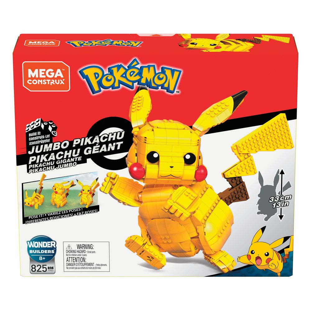 Pokémon Mega Construx Wonder Builders Bauset Jumbo Pikachu 33 cm - Preorder - ETA: 27.12.2025