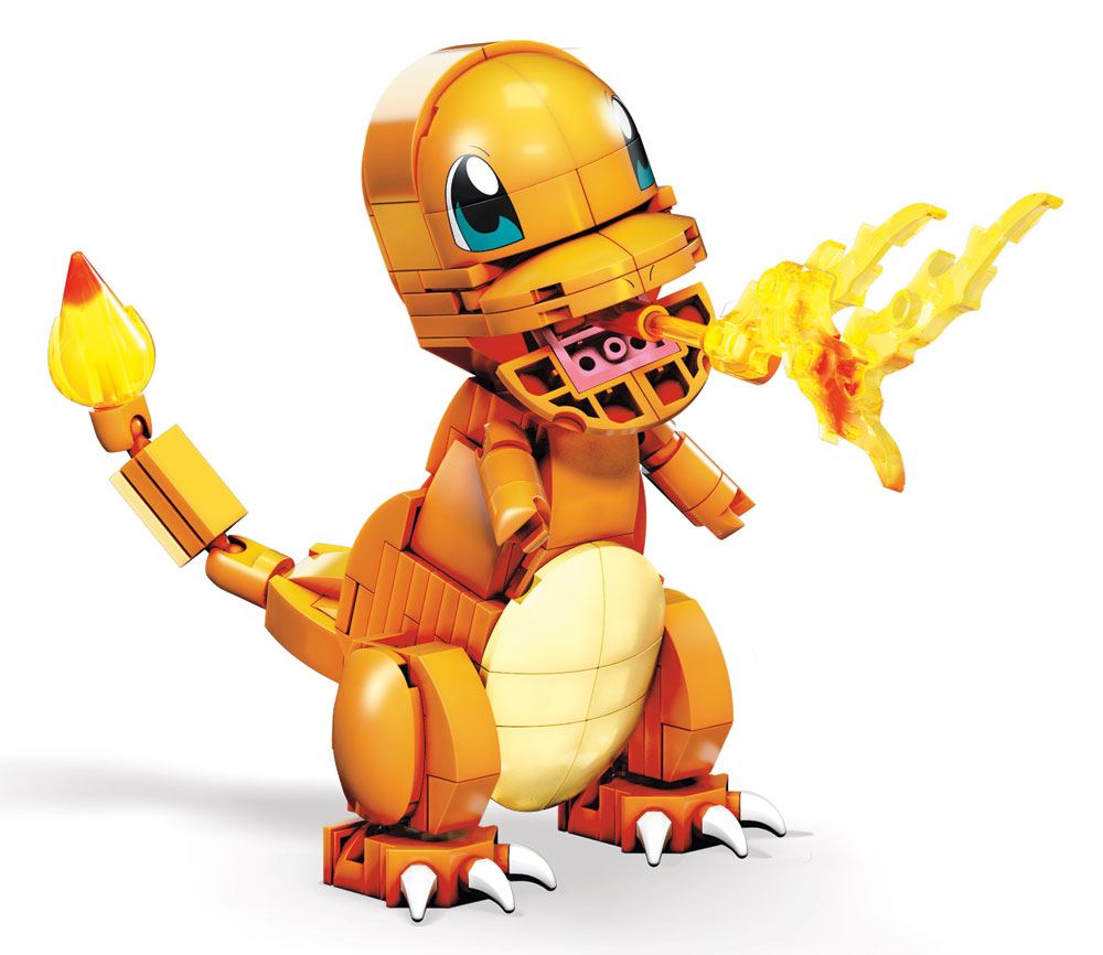 Pokémon Mega Construx Wonder Builders Bauset Glumanda 10 cm - Versand: 5-7 Tage nach Bestellung