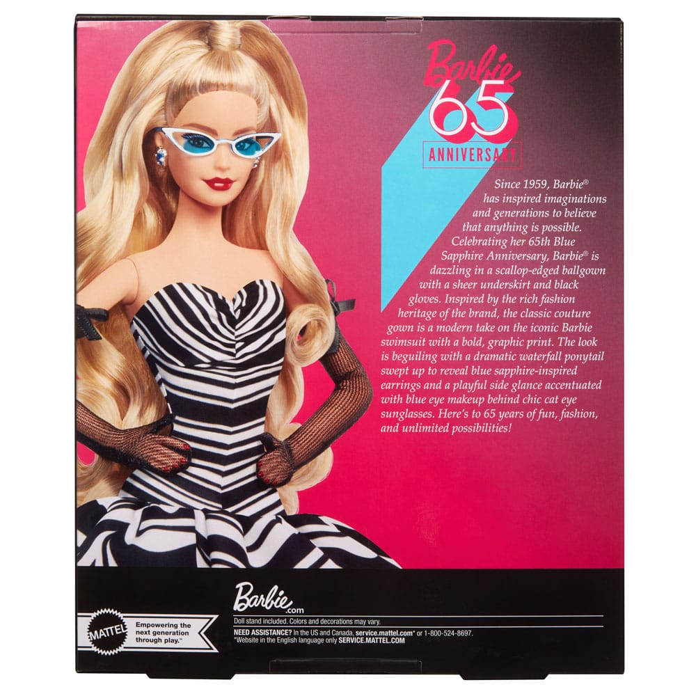 Barbie Signature Puppe 65th Anniversary Blonde - Versand: 5-7 Tage nach Bestellung