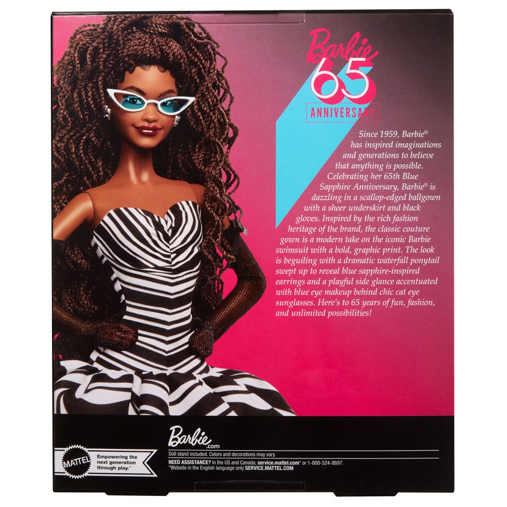 Barbie Signature Puppe 65th Anniversary Brunette - Versand: 5-7 Tage nach Bestellung