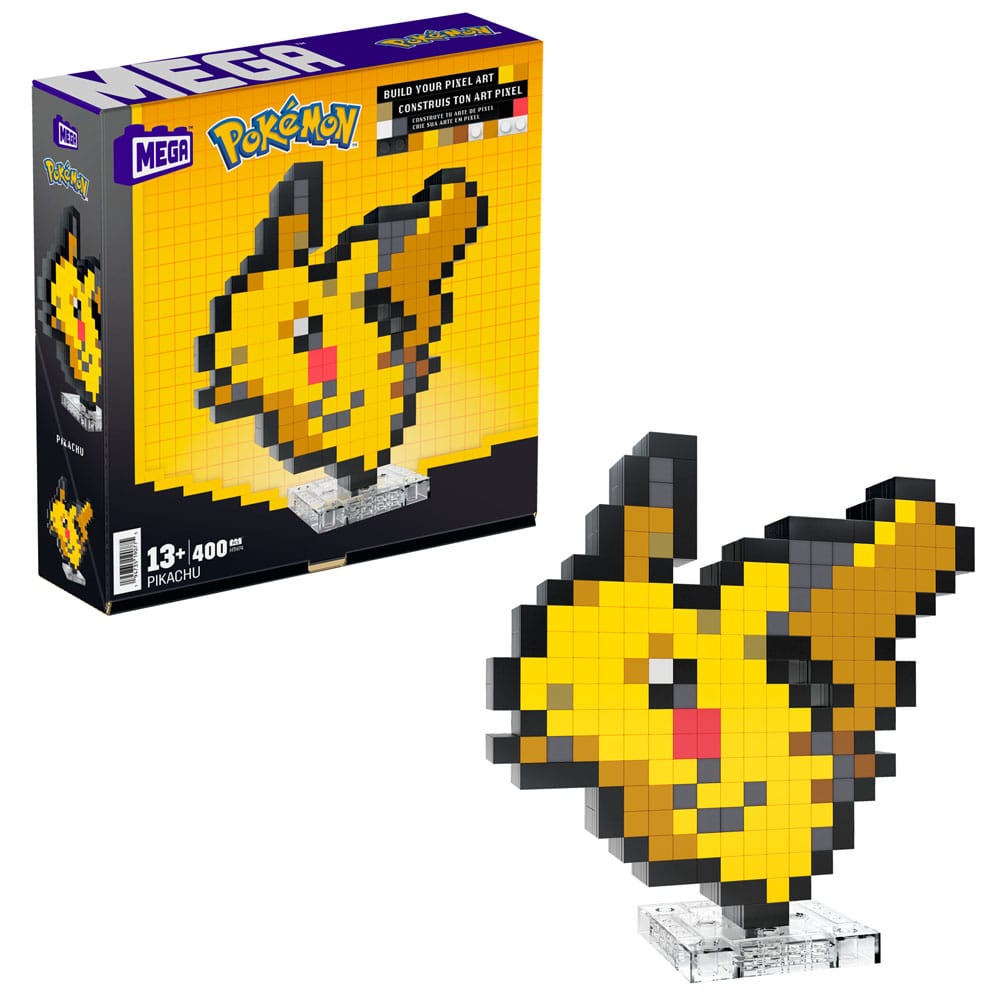 Pokémon MEGA Bauset Pikachu Pixel Art - Versand: 5-7 Tage nach Bestellung